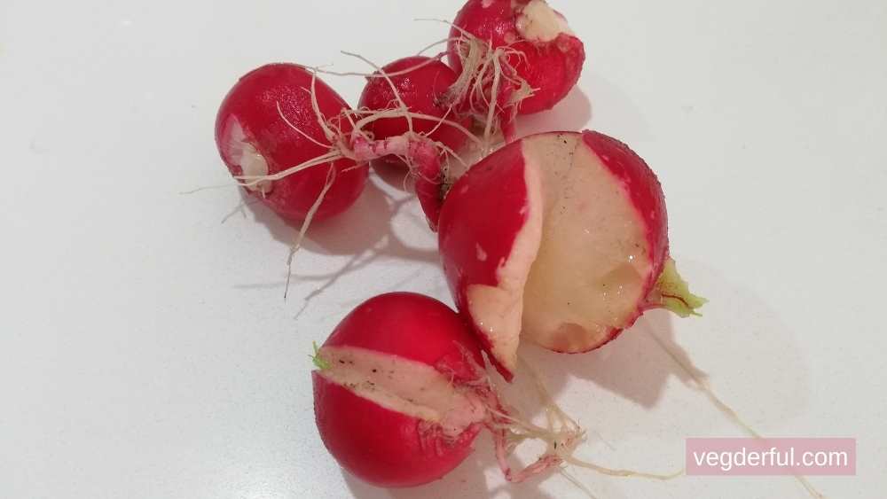 Split or cracked radishe